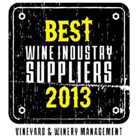 Winner of Vineyard & Winery Management Best Wine Supplier 2013 Award